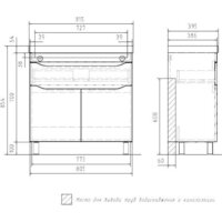  Volna Тумба под умывальник Lake 80.2D.1Y - Превью изображения №7 — Интернет-магазин ПроЗаказ