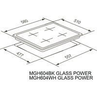 Варочная панель Meferi MGH604BK Glass Power - Превью изображения №19 — Интернет-магазин ПроЗаказ