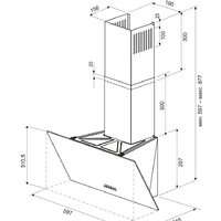 Кухонная вытяжка Krona Helga 600 PB (черный) - Превью изображения №7 — Интернет-магазин ПроЗаказ
