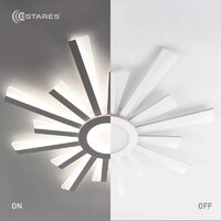 Припотолочная люстра Estares Teresa 100W R-APP-680x50-White/White-220-IP20 - Превью изображения №5 — Интернет-магазин ПроЗаказ