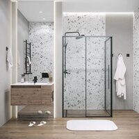 Душевой уголок Grossman Galaxy 120х100х195 120.K33.01.1210.21.00 (черный матовый/прозрачное стекло) - Превью изображения №6 — Интернет-магазин ПроЗаказ