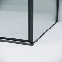 Душевой уголок Grossman Galaxy 120х100х195 120.K33.01.1210.21.00 (черный матовый/прозрачное стекло) - Превью изображения №4 — Интернет-магазин ПроЗаказ