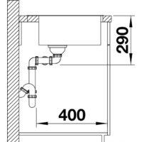 Кухонная мойка Blanco Andano 340/340-IF/A 525248 (с клапаном-автоматом, сатин) - Превью изображения №7 — Интернет-магазин ПроЗаказ