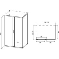 Душевой уголок Alex Baitler 120x90x200 AB14120B1 - Превью изображения №3 — Интернет-магазин ПроЗаказ