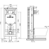 Инсталляция для унитаза OLI OLI80 Механика [600151] - Превью изображения №2 — Интернет-магазин ПроЗаказ