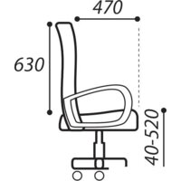 Офисное кресло Brabix Line EX-530 (черный) - Превью изображения №14 — Интернет-магазин ПроЗаказ