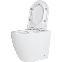 Унитаз подвесной Roxen Antares One Rimless 6 в 1 StounFix Dual Fresh 624013 (оружейная сталь/металл) - Превью изображения №7 — Интернет-магазин ПроЗаказ