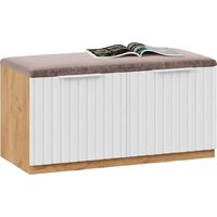 Тумба для обуви Трия Хилтон Исп.2.2 (дуб крафт золотой/белый матовый) - Превью изображения №2 — Интернет-магазин ПроЗаказ