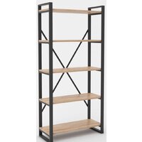 Hype Mebel Стандарт-2 80x200 (черный/дуб галифакс натуральный)