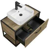  Акватон Тумба Фабрик 80 под умывальник Джой-3 (дуб кантри) - Превью изображения №4 — Интернет-магазин ПроЗаказ