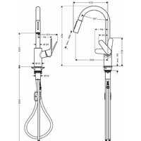 Смеситель Hansgrohe Focus M41 31815670 - Превью изображения №2 — Интернет-магазин ПроЗаказ