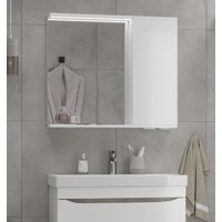  Volna Шкаф с зеркалом Lake 80 R (белый) - Превью изображения №3 — Интернет-магазин ПроЗаказ