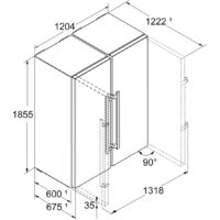 Холодильник side by side Liebherr XRFsd 5230 Plus NoFrost 5230-22001 - Превью изображения №4 — Интернет-магазин ПроЗаказ