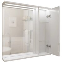  Mixline Шкаф с зеркалом Лайн 70 553017 (правый, с подсветкой) - Превью изображения №3 — Интернет-магазин ПроЗаказ