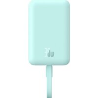 Внешний аккумулятор Baseus Magnetic Fast Charge Power Bank Type-C Edition 30W 10000mAh (мятный) - Превью изображения №2 — Интернет-магазин ПроЗаказ