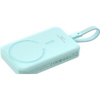 Внешний аккумулятор Baseus Magnetic Fast Charge Power Bank Type-C Edition 30W 10000mAh (мятный) - Превью изображения №4 — Интернет-магазин ПроЗаказ