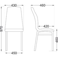 Стул AksHome Adele (белый APU 002/хром) - Превью изображения №2 — Интернет-магазин ПроЗаказ