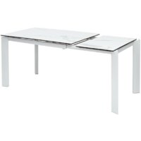 Кухонный стол M-City Corner 120 High Gloss DECDF5052THGSTATWHT (Statuario керамика/белый) - Превью изображения №2 — Интернет-магазин ПроЗаказ