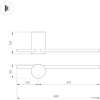 Бра Arlight SP-VINCI-S600x55-7W (WH) 35683 - Превью изображения №7 — Интернет-магазин ПроЗаказ