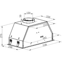 Кухонная вытяжка Hietzel CHB 5262J BL - Превью изображения №12 — Интернет-магазин ПроЗаказ