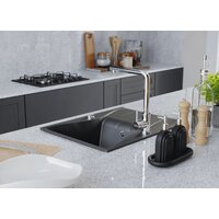 Кухонная мойка Kernau KGS O 4565 1B1D Deep Black - Превью изображения №5 — Интернет-магазин ПроЗаказ