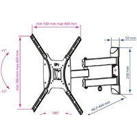 Кронштейн для телевизора Kromax DIX-24 (черный) - Превью изображения №2 — Интернет-магазин ПроЗаказ