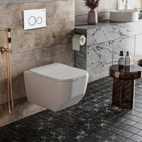 Унитаз подвесной Roxen Boro One Rimless 6 в 1 StounFix Dual Fresh 506177 (кнопка: белый глянец) - Превью изображения №7 — Интернет-магазин ПроЗаказ