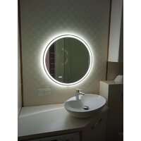 Пекам Зеркало Ring 1 70x70 Ring1-70x70dpcl (с подсветкой,сенсором на взмах руки,подогревом,часами) - Превью изображения №4 — Интернет-магазин ПроЗаказ