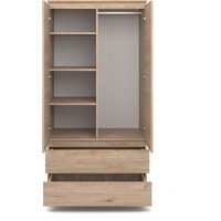 Шкаф распашной MyStar Сноули 900 ИВ-121.06 (гикори кингстон) - Превью изображения №3 — Интернет-магазин ПроЗаказ