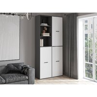 Шкаф распашной Интерлиния Skill-20 (3) (антрацит/белый) - Превью изображения №7 — Интернет-магазин ПроЗаказ