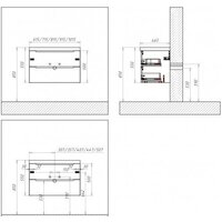  BelBagno Тумба под умывальник Etna-1000-2C-SO-BL-P (bianco lucido) - Превью изображения №3 — Интернет-магазин ПроЗаказ