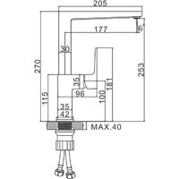 Смеситель Ledeme H73 L4073 - Превью изображения №5 — Интернет-магазин ПроЗаказ