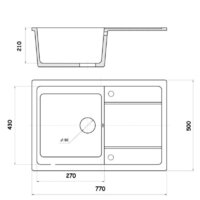 Кухонная мойка Wisent MW780-30 (кремовый) - Превью изображения №2 — Интернет-магазин ПроЗаказ