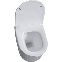 Унитаз подвесной Roxen Simple Compact в комплекте с инсталляцией StounFix Dual Fresh 6 в 1 964407 (кнопка: белое стекло) - Превью изображения №8 — Интернет-магазин ПроЗаказ