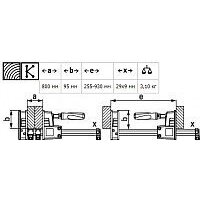 Струбцина Bessey Revo 800/95 (KRE80-2K) - Превью изображения №2 — Интернет-магазин ПроЗаказ