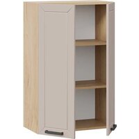 Шкаф навесной Трия Лорас 1ВВ6 с двумя дверями (дуб крафт золотой/холст латте) - Превью изображения №2 — Интернет-магазин ПроЗаказ