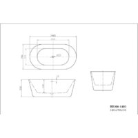 Ванна BelBagno BB306-1485 148x79 - Превью изображения №3 — Интернет-магазин ПроЗаказ