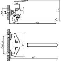 Смеситель Haiba HB22548-8 - Превью изображения №2 — Интернет-магазин ПроЗаказ