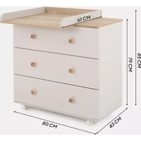 Детский комод Rant Elsa 121 (Crystal Beige, 80см) - Превью изображения №16 — Интернет-магазин ПроЗаказ