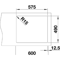 Кухонная мойка Blanco Andano 340/180-IF/A 525247 (с клапаном-автоматом, сатин) - Превью изображения №6 — Интернет-магазин ПроЗаказ