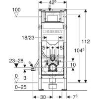 Инсталляция для унитаза Geberit Duofix 111.350.00.6 - Превью изображения №3 — Интернет-магазин ПроЗаказ