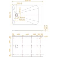 Душевой поддон RGW TSS-W 90x140 - Превью изображения №7 — Интернет-магазин ПроЗаказ