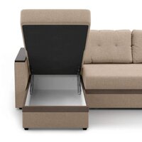 Диван Mio Tesoro Атланта 110 (Savana Camel/Ecostile Chocolate) - Превью изображения №6 — Интернет-магазин ПроЗаказ