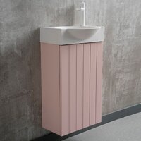  Lauter Тумба под умывальник Из искусственного мрамора Amelia 40 (пудрово-розовый п/мат) - Превью изображения №7 — Интернет-магазин ПроЗаказ