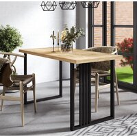 Кухонный стол Mio Tesoro Laim 36 120x66 (дуб крафт золотой/черный) - Превью изображения №3 — Интернет-магазин ПроЗаказ