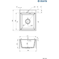 Кухонная мойка Deante ZQE_G104 - Превью изображения №2 — Интернет-магазин ПроЗаказ