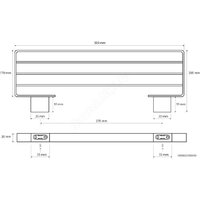 Полка для полотенца Bemeta 135002180 (черный) - Превью изображения №2 — Интернет-магазин ПроЗаказ