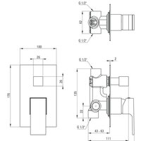 Смеситель Deante Anemon Bis BBZ N44P - Превью изображения №2 — Интернет-магазин ПроЗаказ
