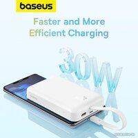 Внешний аккумулятор Baseus Magnetic Fast Charge Power Bank Type-C Edition 30W 10000mAh (белый) - Превью изображения №14 — Интернет-магазин ПроЗаказ