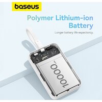 Внешний аккумулятор Baseus Magnetic Fast Charge Power Bank Type-C Edition 30W 10000mAh (белый) - Превью изображения №16 — Интернет-магазин ПроЗаказ